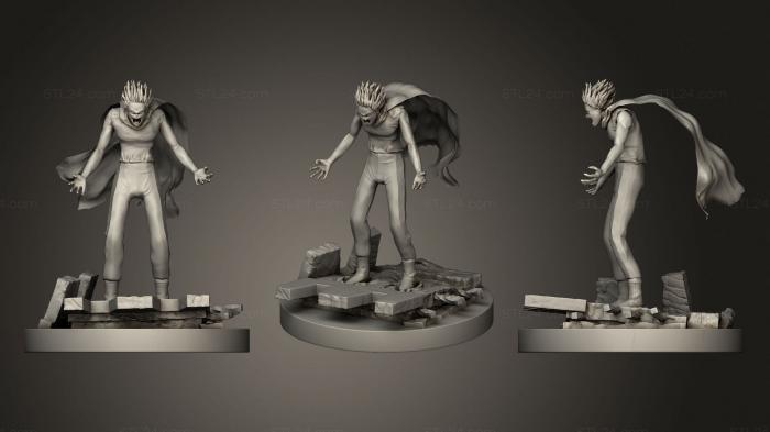 Статуэтки герои, монстры и демоны (Тэцуо, STKM_3623) 3D модель для ЧПУ станка